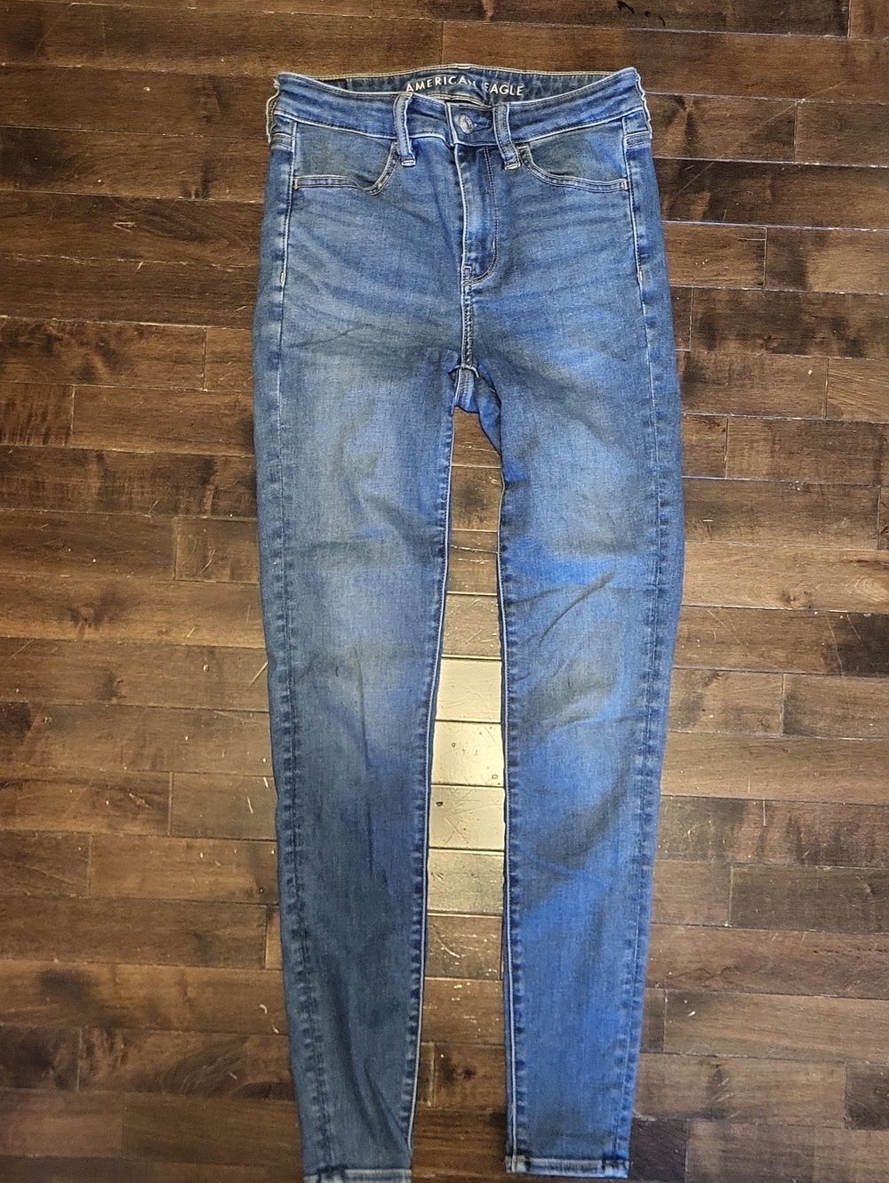 American Eagle Outfitters Light Blue Skinny Jeans - Stretch Denim